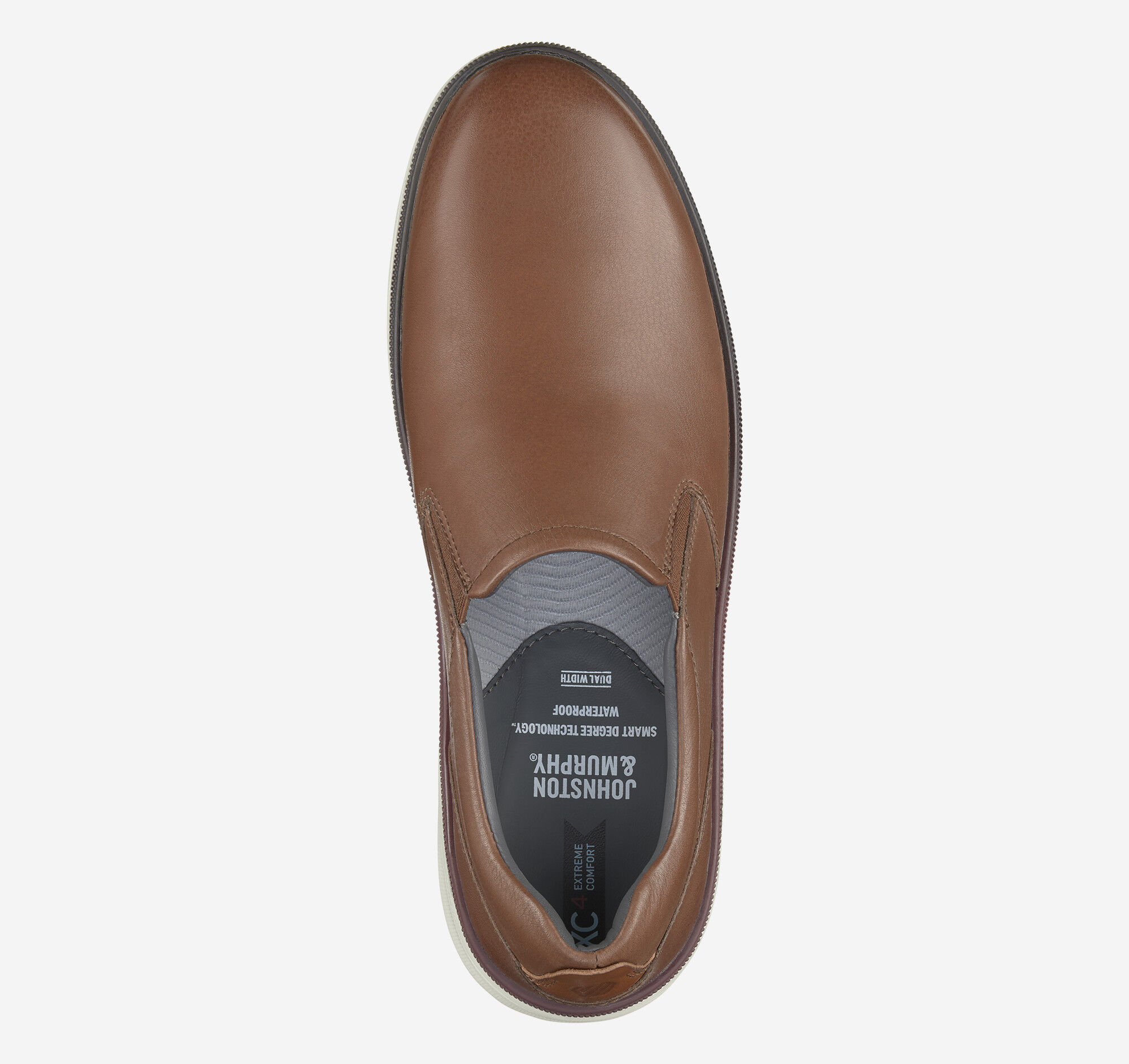 Men's XC4® Foust Slip-On in Mahogany Tumbled Full Grain | Johnston