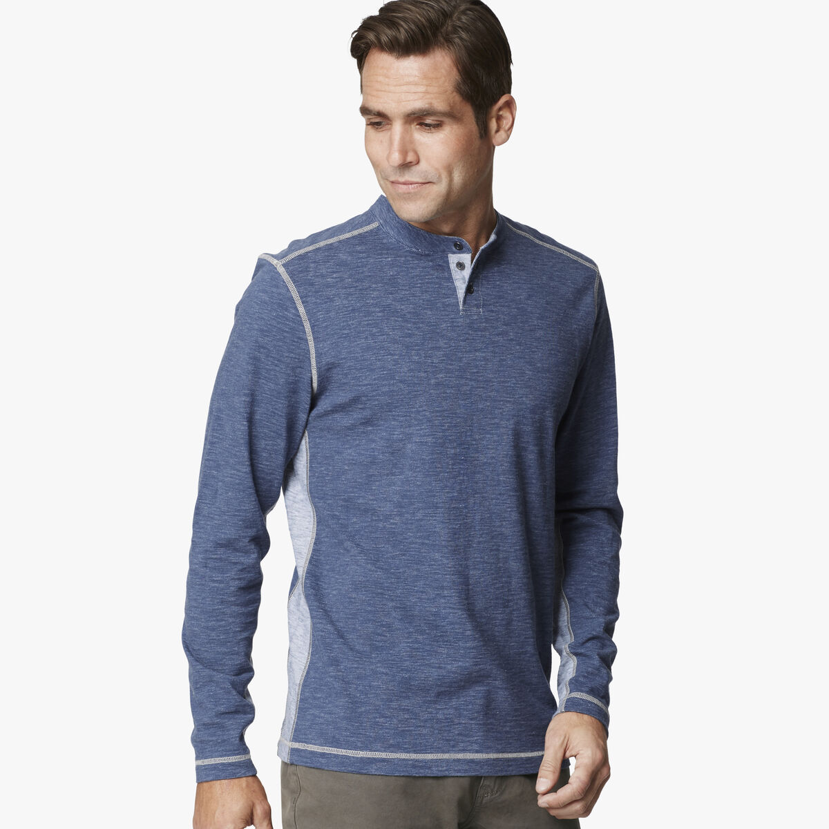 Vintage Slub Henley image number null