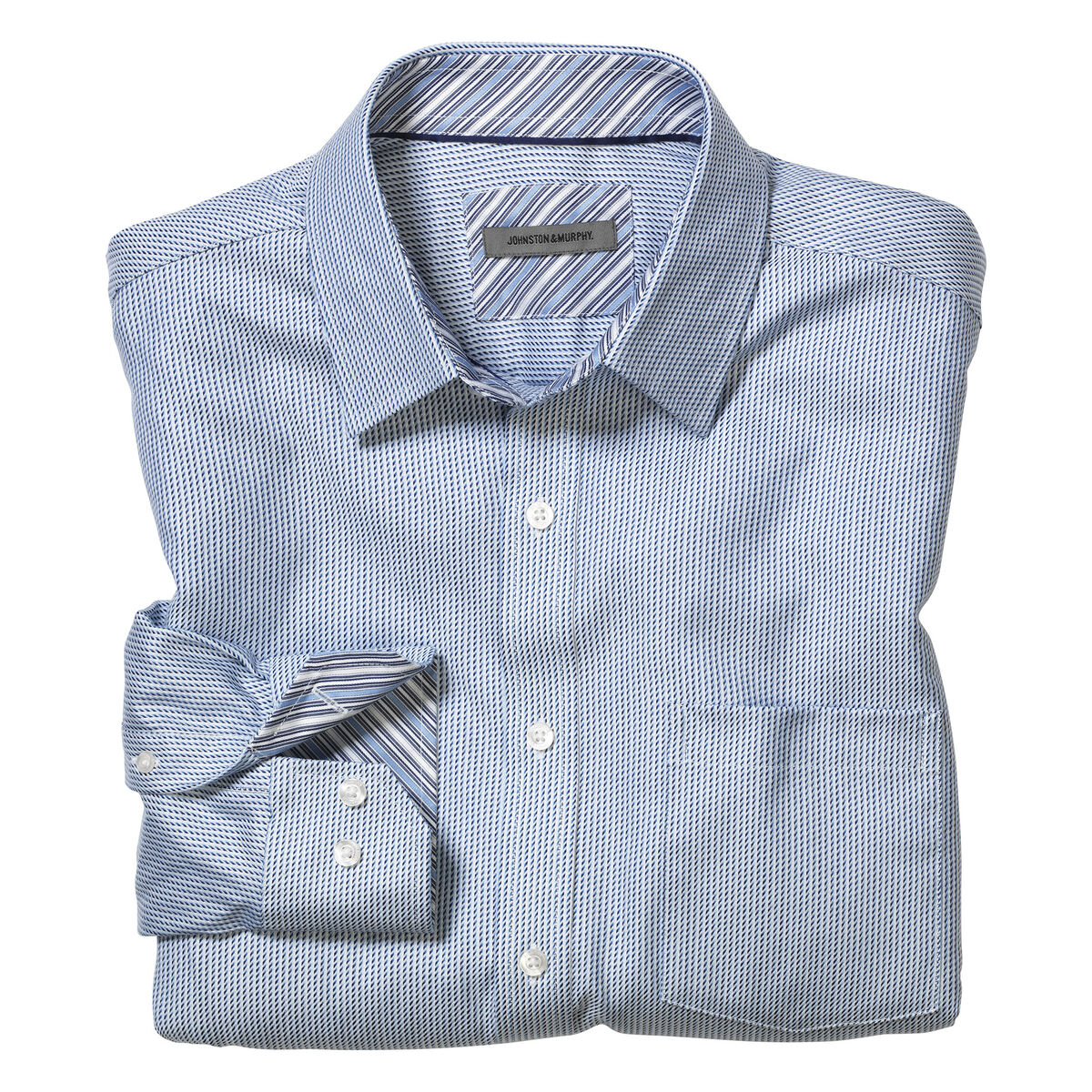 Tailored Fit Diagonal Neat Shirt image number null
