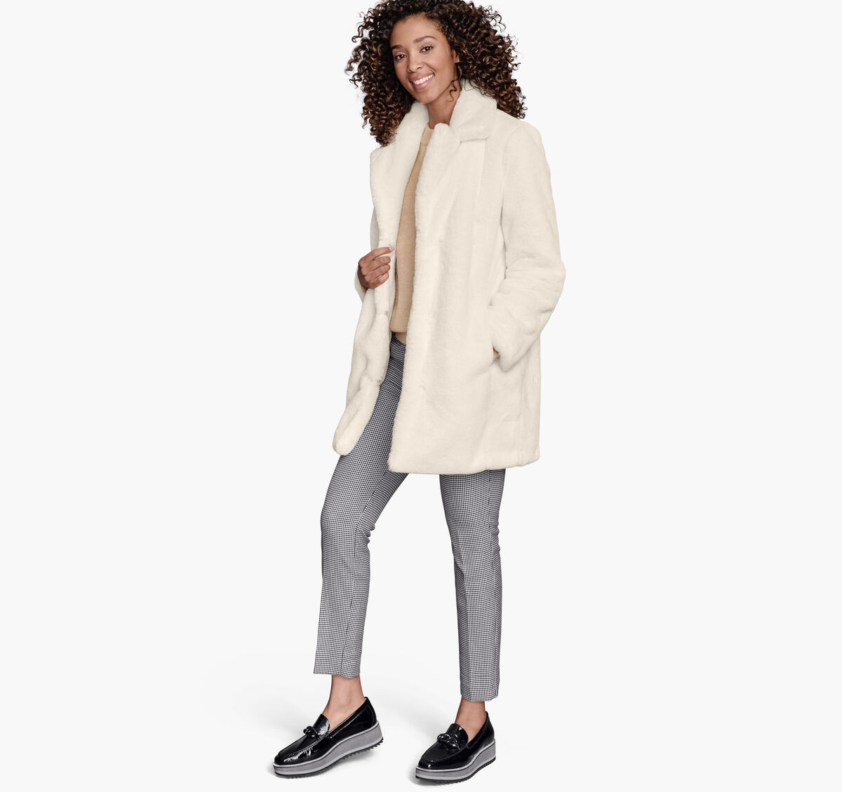 Faux-Fur Bunny Coat image number null