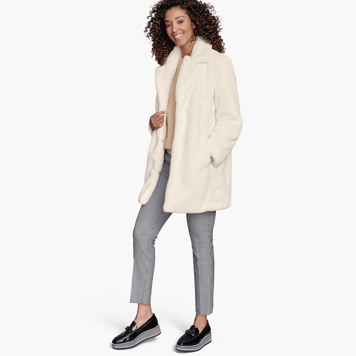 Faux-Fur Bunny Coat image number null