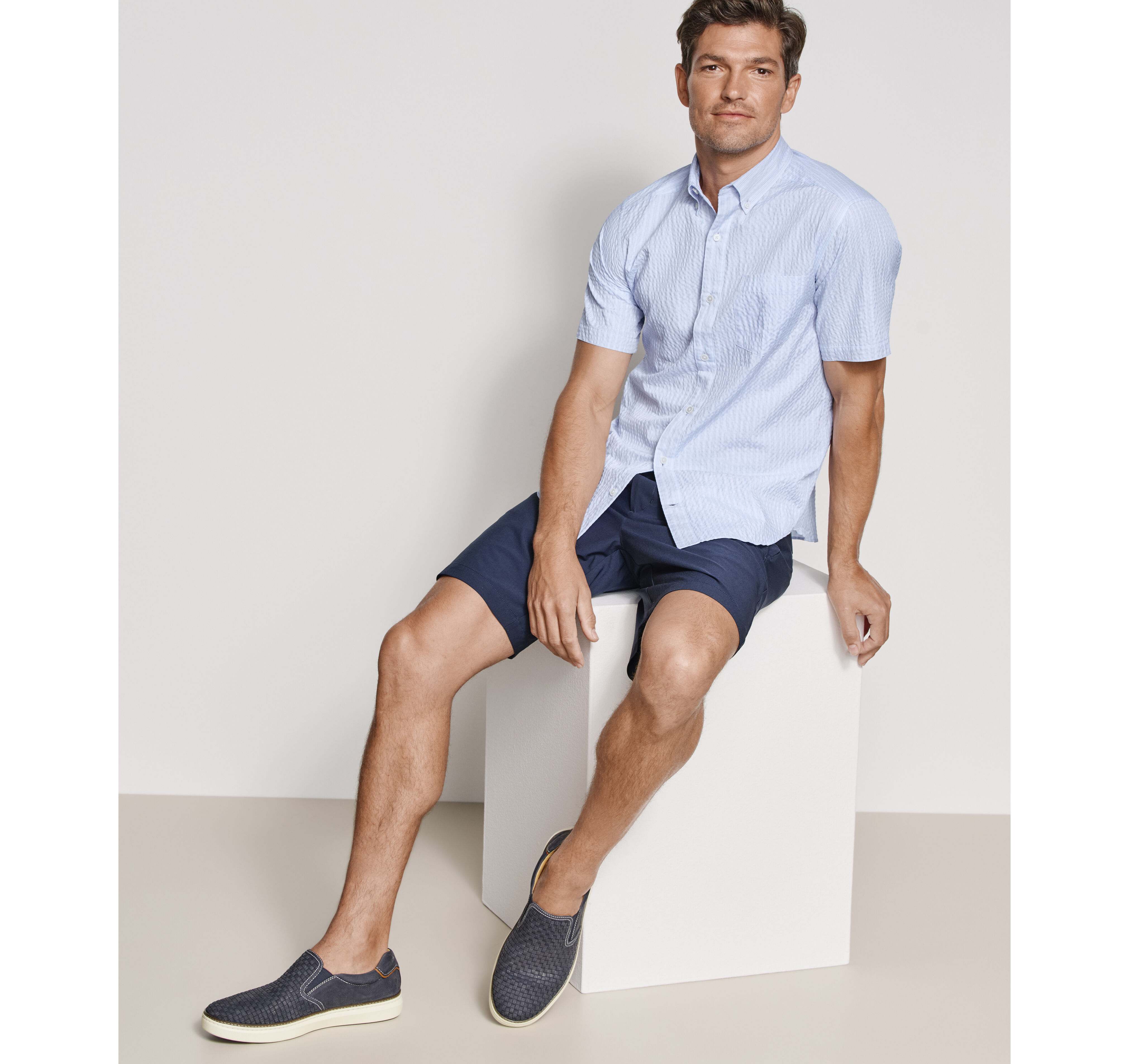 Leland Seersucker Short-Sleeve Shirt