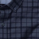 Long-Sleeve Twill Checked Shirt image number null