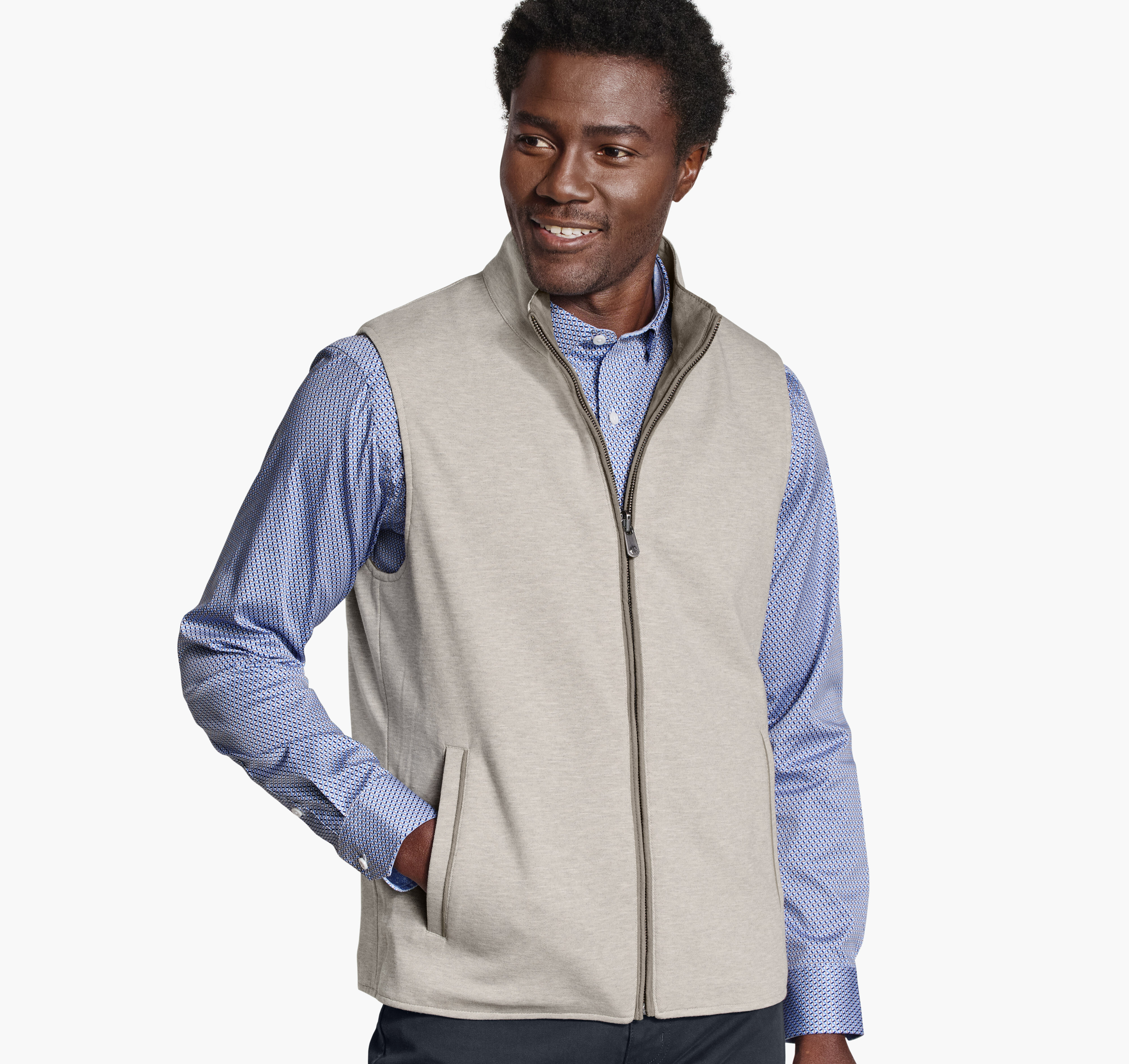 Faux-Suede Reversible Vest