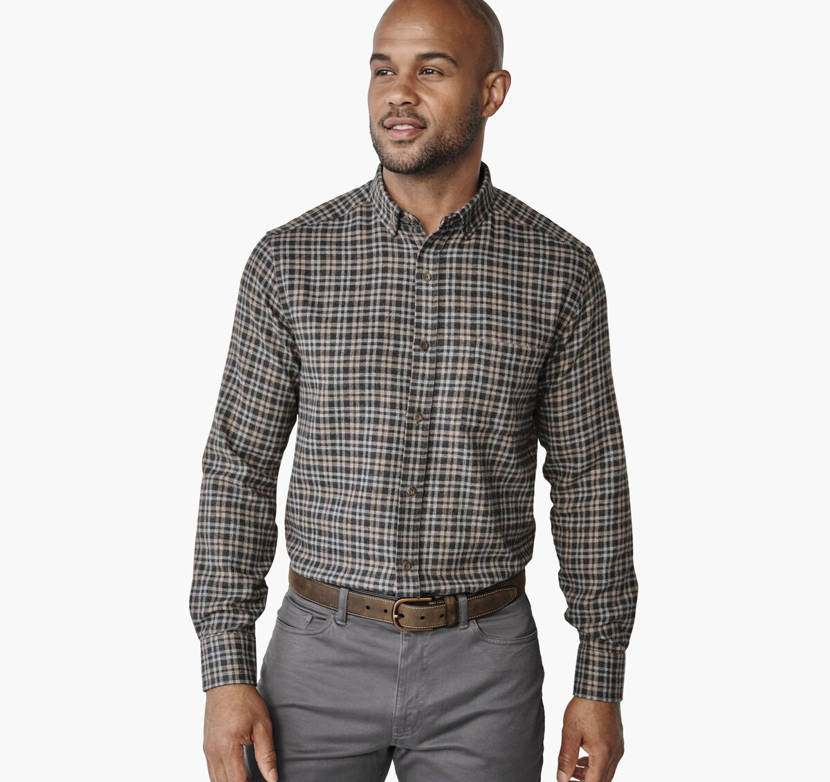 Neal Heathered Shirt image number null