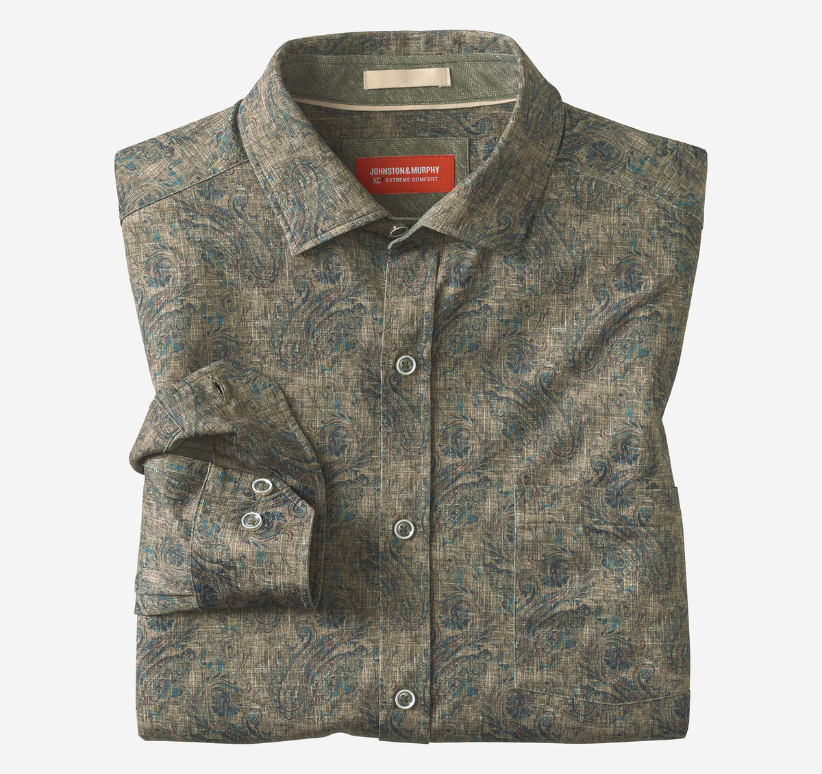 XC+&trade; Motion Long-Sleeve Print Knit Shirt image number null