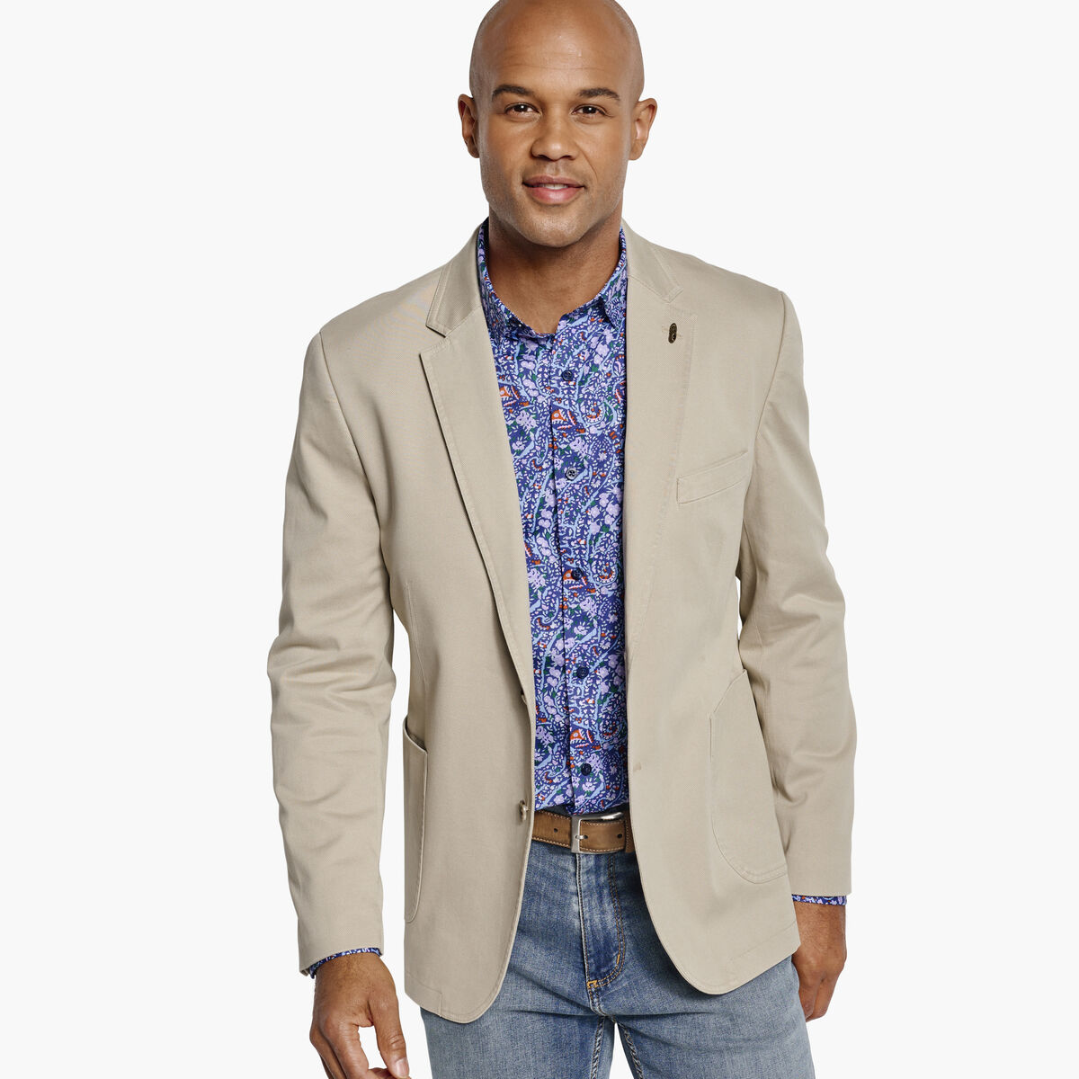 Washed Cotton Blazer image number null