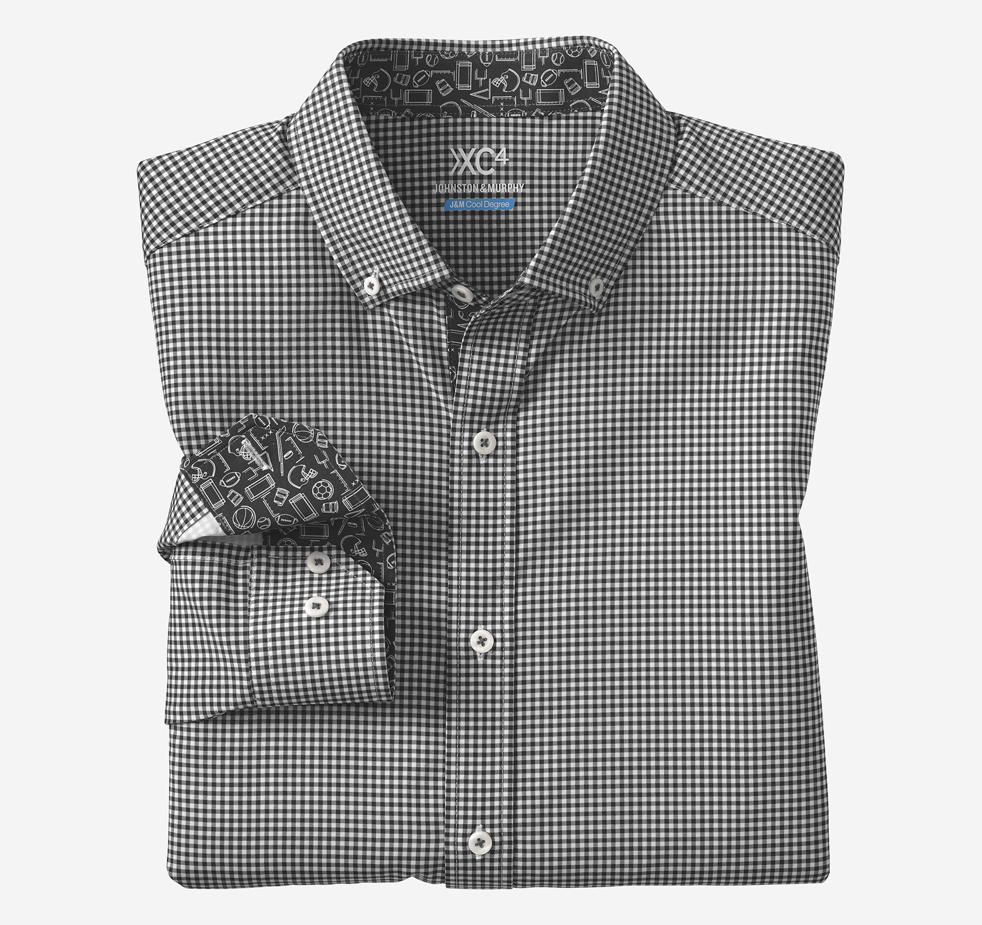 Game Day XC4® Long-Sleeve Gingham Shirt