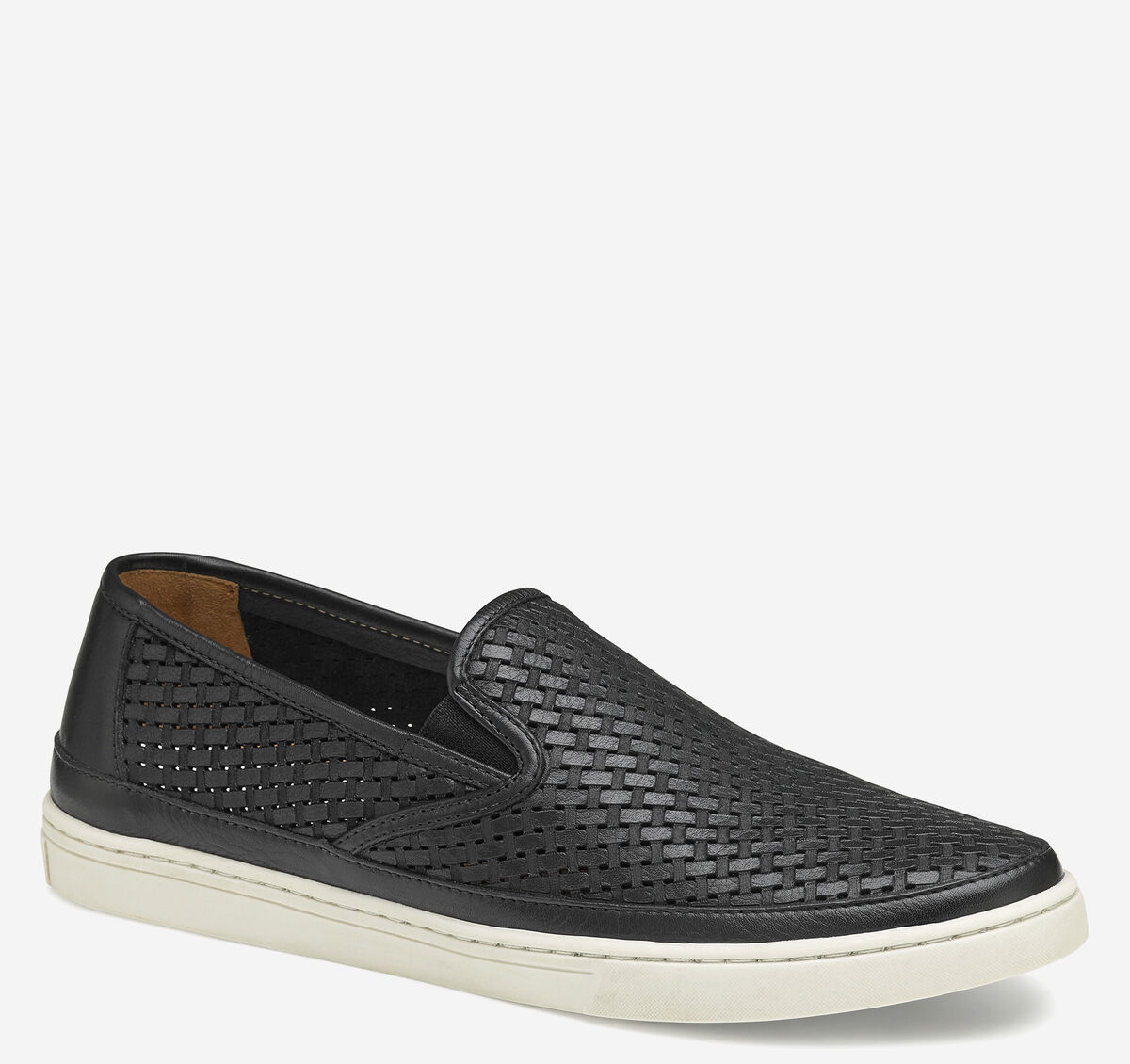 Johnston & Murphy Men’s Tyler Laser-Weave Slip-On Black Sneaker Shoe Size 9 Men main image 3