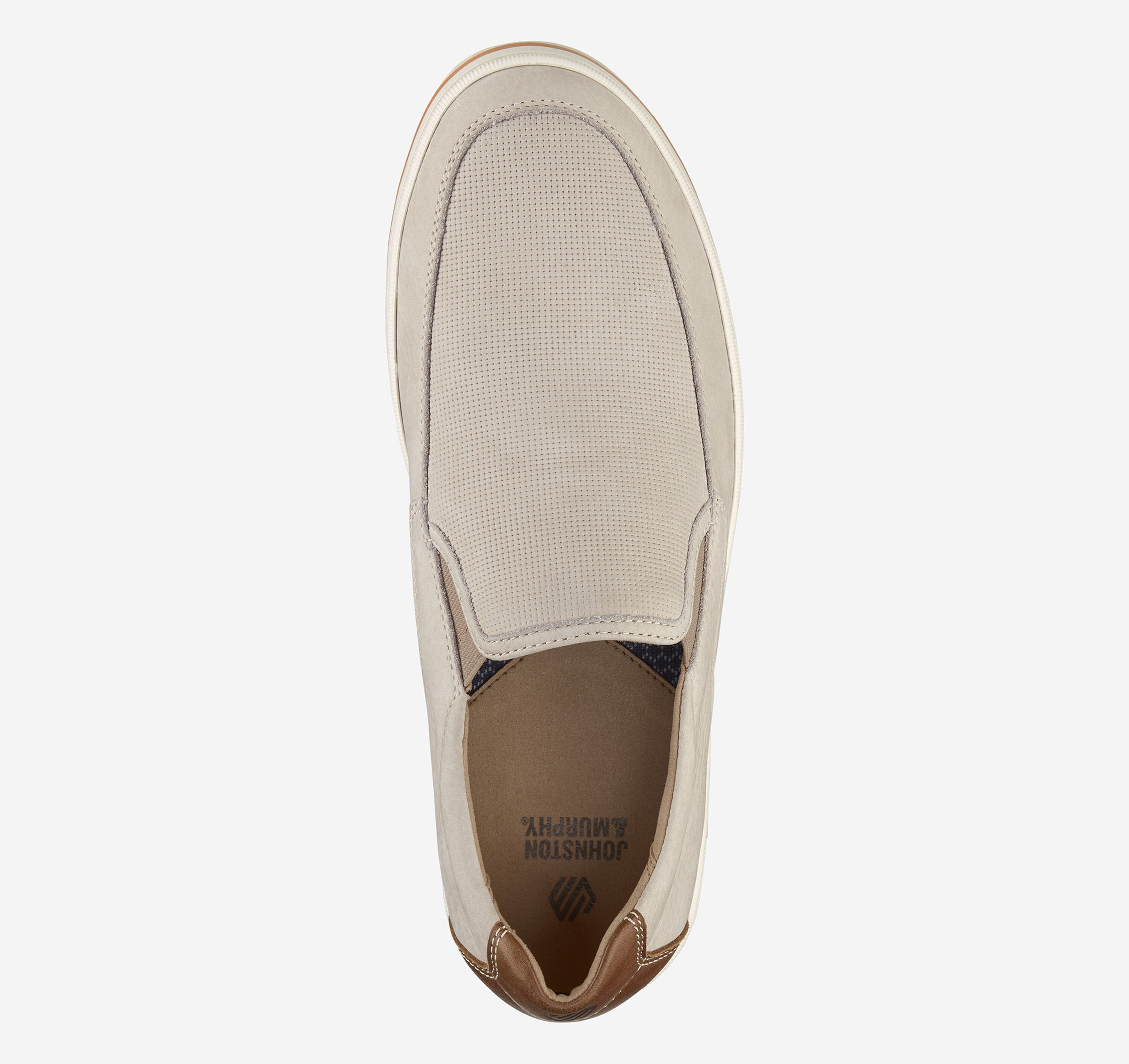 EUC Men\'s Johnston & Murphy Bowling Moc Venetian Slip On Loafers Beige 11 M Amazon.com | Johnston & Murphy Men main image 3