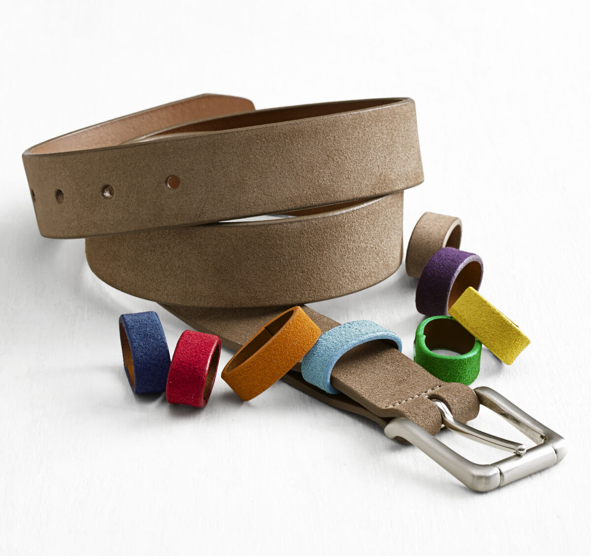 Suede Multi-Loop Belt&nbsp; image number null