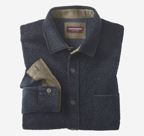 Cutler Corduroy Shirt - Navy