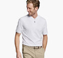 Jacquard Zip Polo image number null