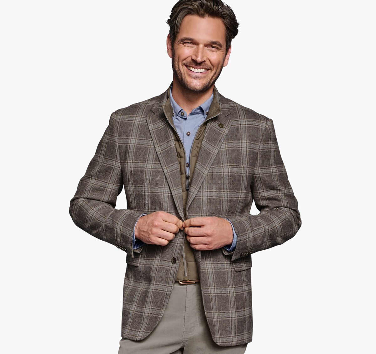 Wool Bib Blazer image number null