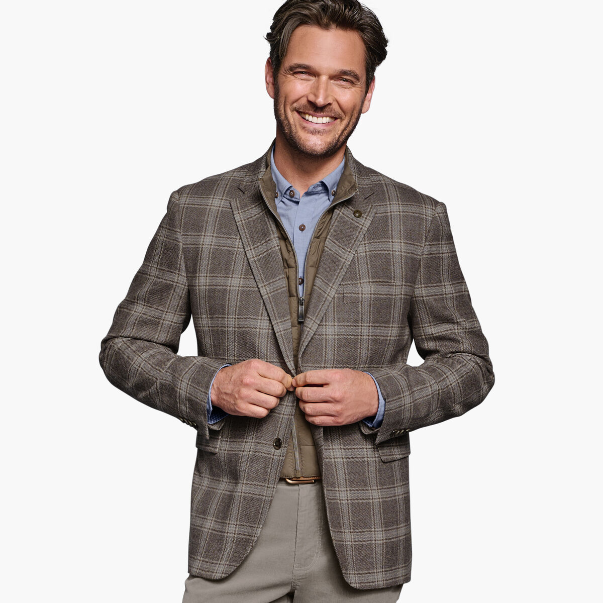 Wool Bib Blazer image number null