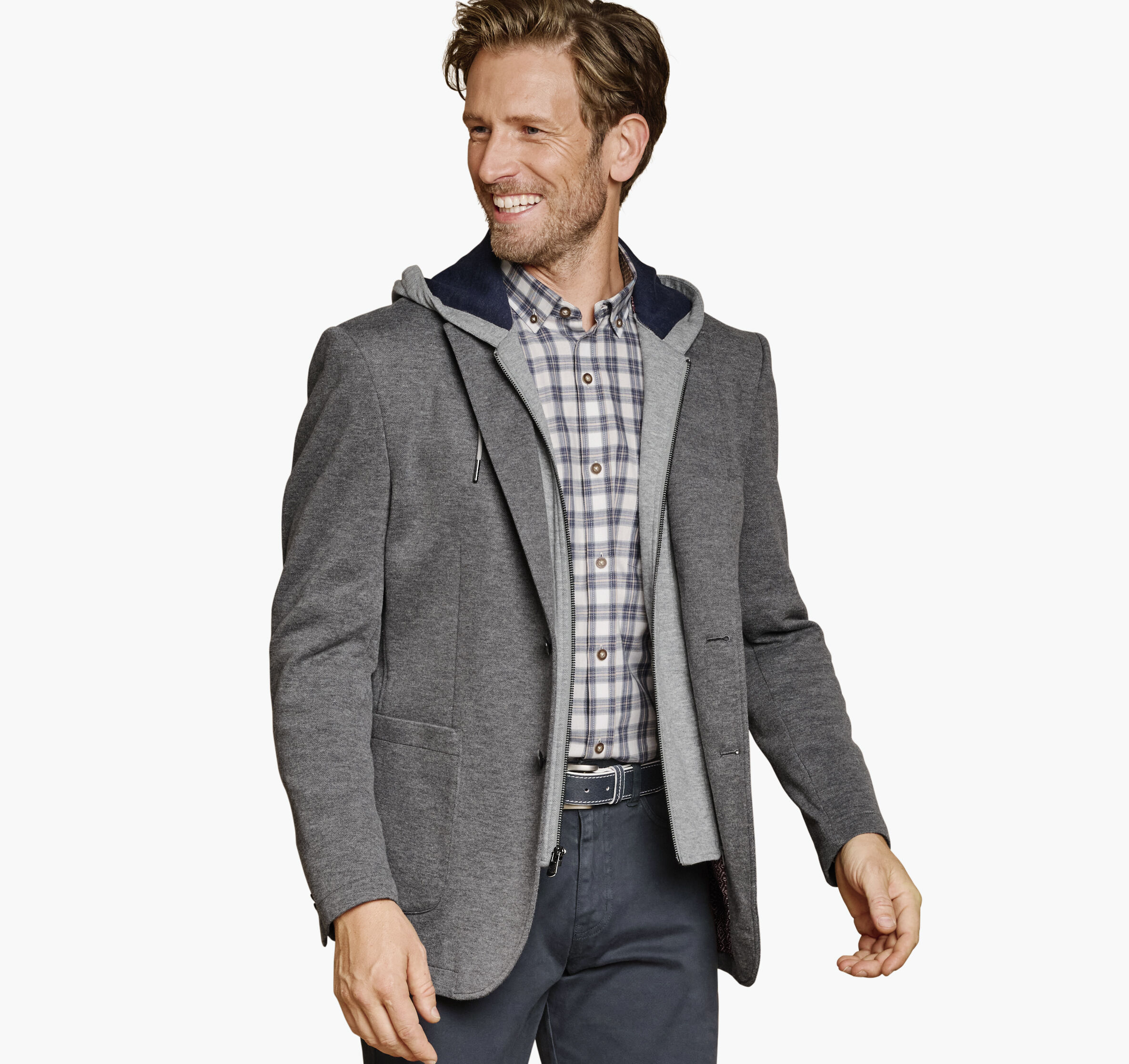 Men's XC Flex® Knit Blazer with Removable Hooded Bib | Johnston