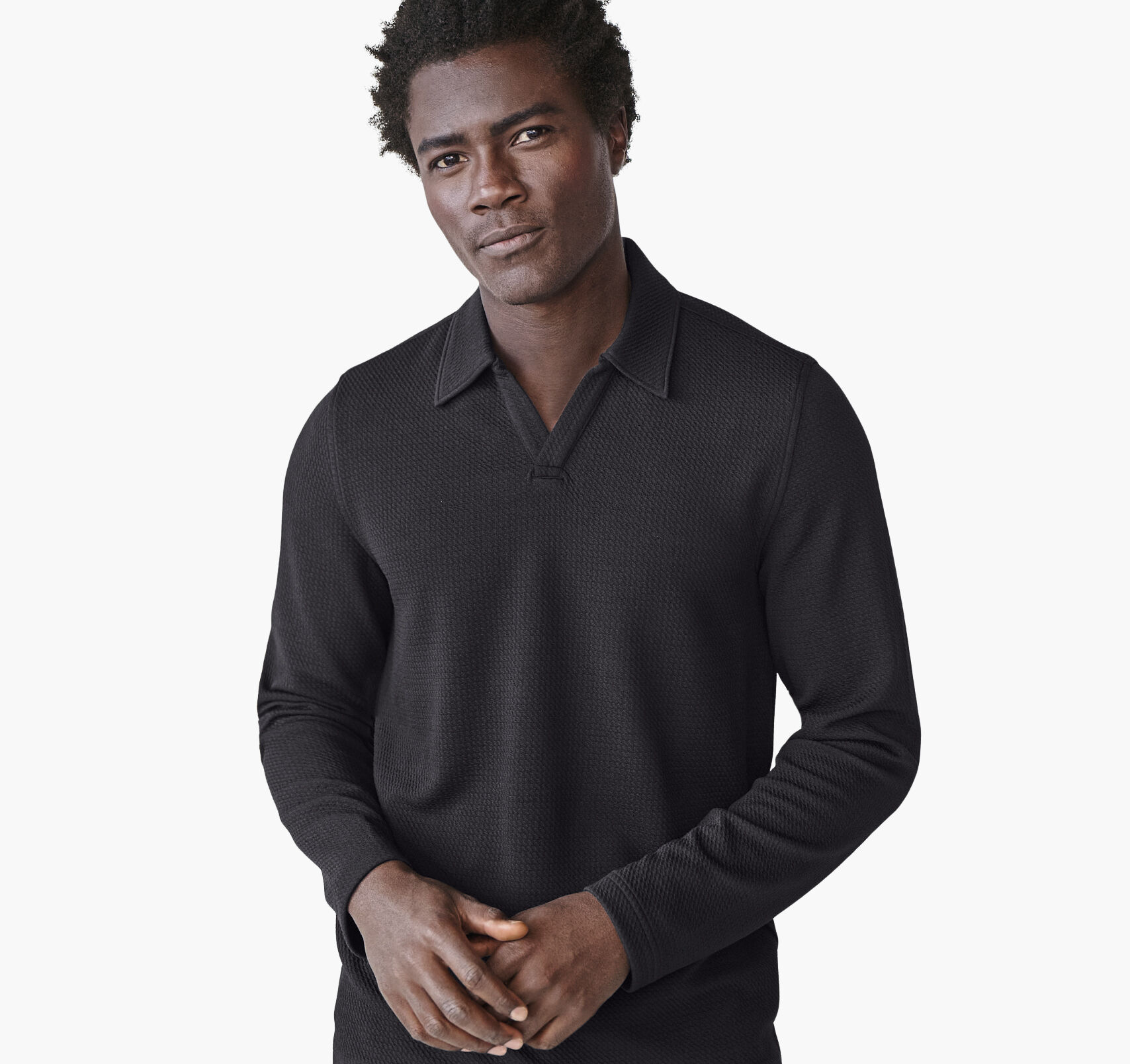 Sedona Long-Sleeve V-Neck Polo