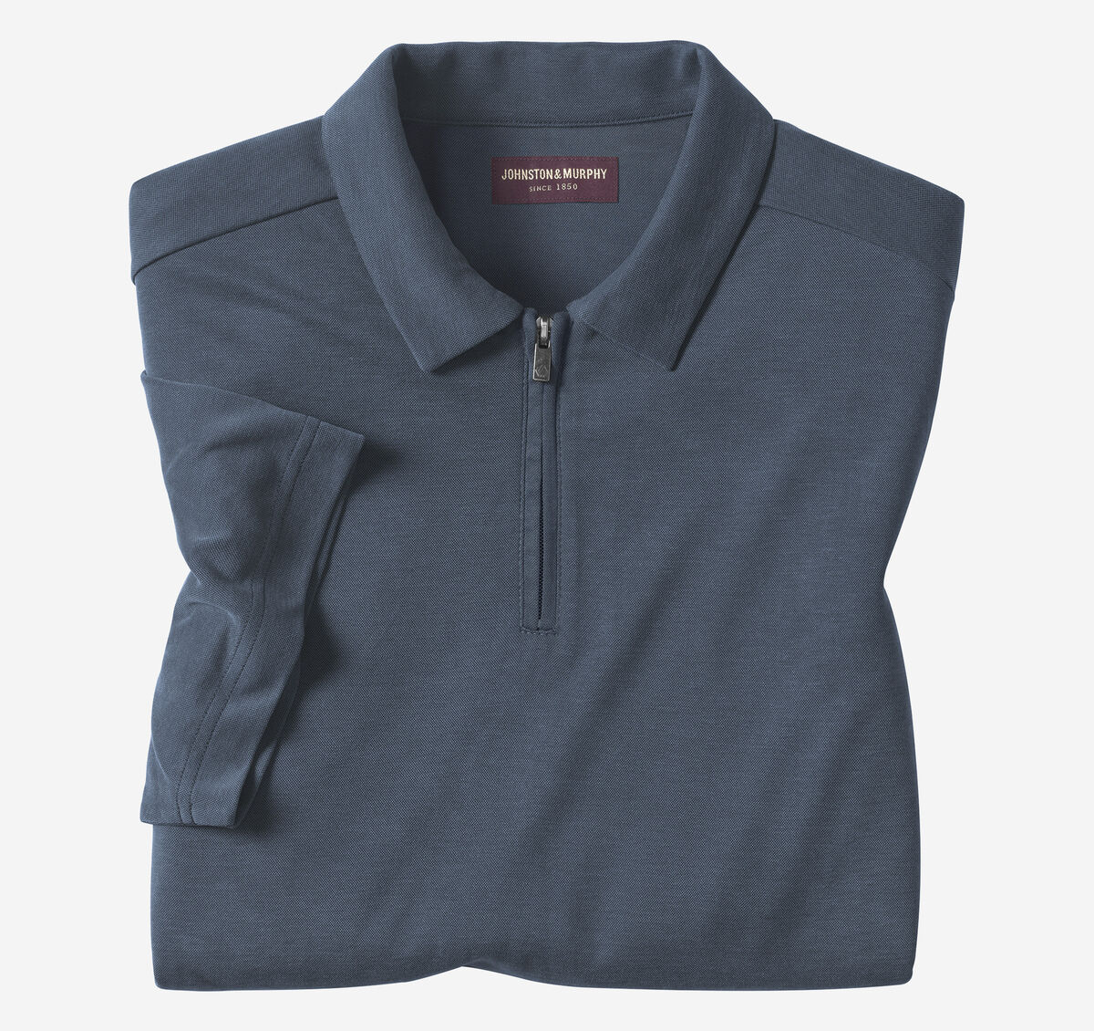 Vintage Birdseye Zip Polo image number null