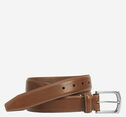 Topstitched Leather Belt image number null