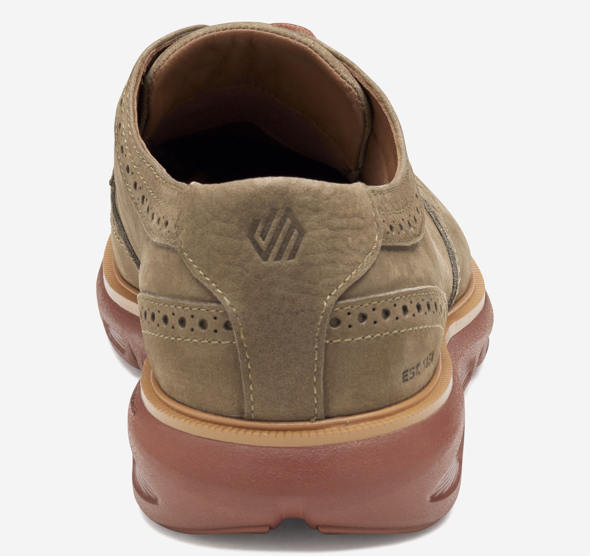 Men's Larkin Wingtip in Taupe Nubuck | Johnston & Murphy