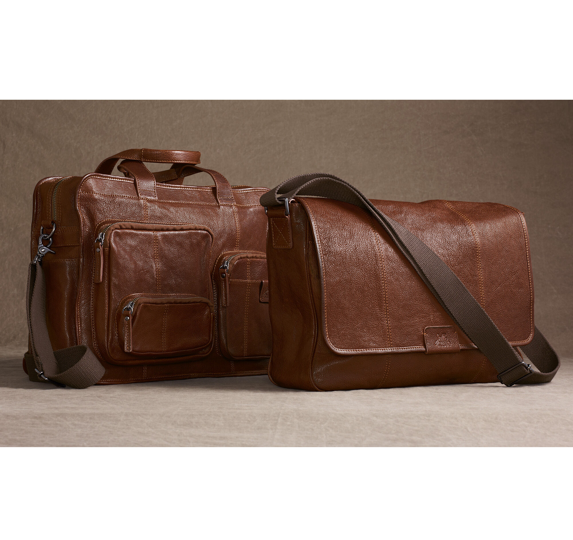 Est. 1850 Leather ZipTop Briefcase Johnston & Murphy