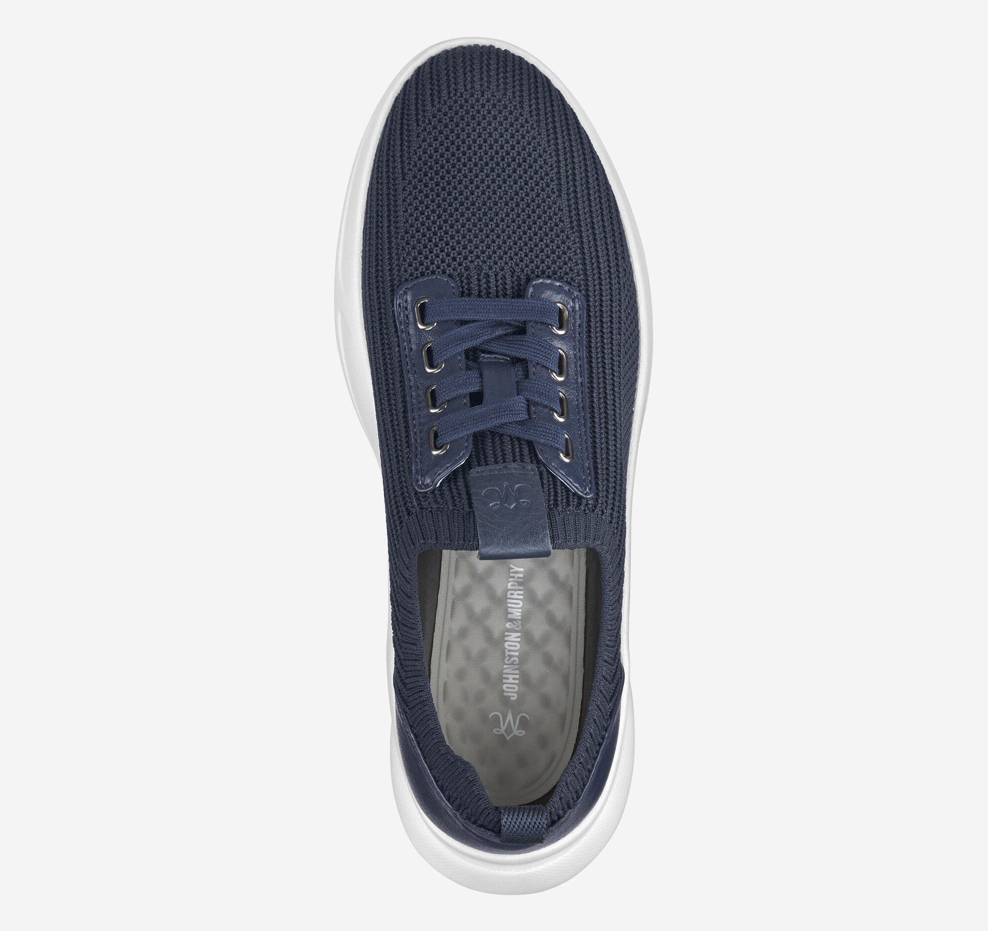Women's Escape Knit Lace-Up in Navy Knit | Johnston & Murphy