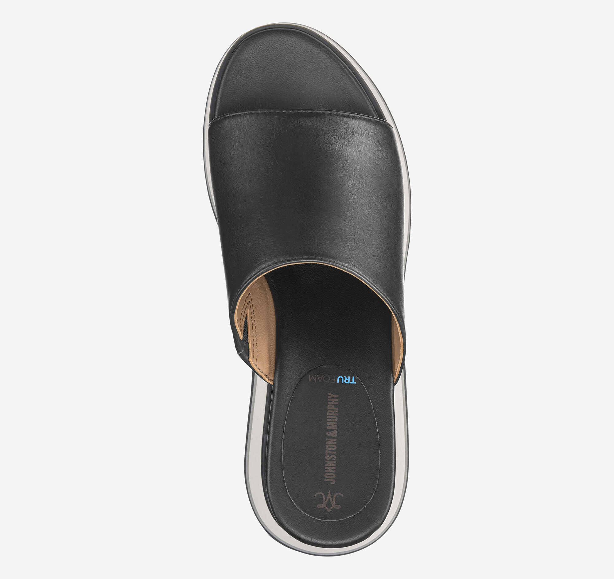 Women's Colleen Slide in Black Nappa Leather | Johnston & Murphy
