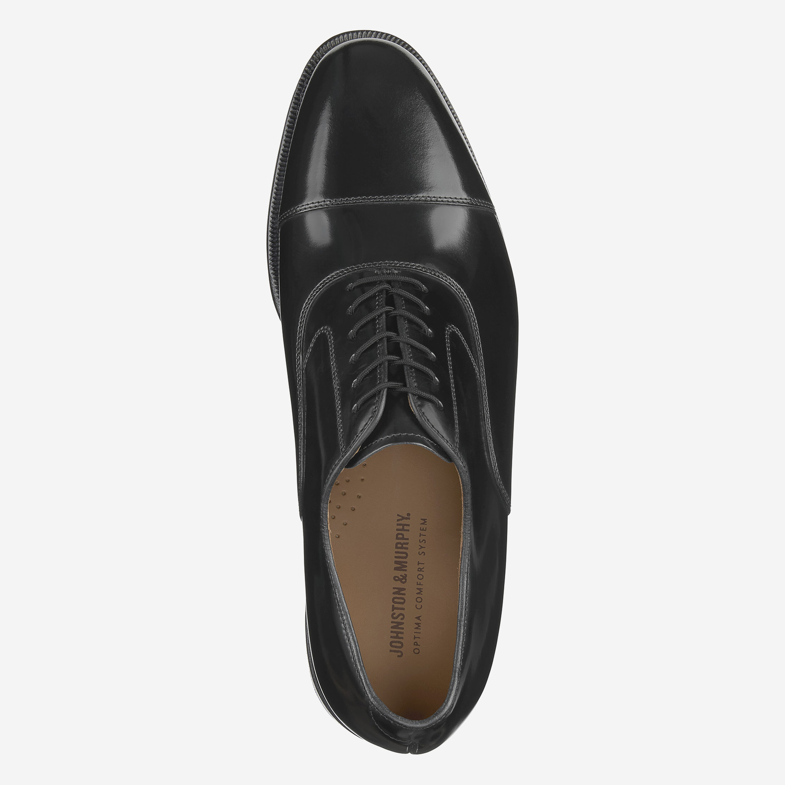 Johnston & Murphy Melton Cap Toe Oxford in Black Calf Leather Size 13 Amazon.com | Johnston & Murphy Men main image 3