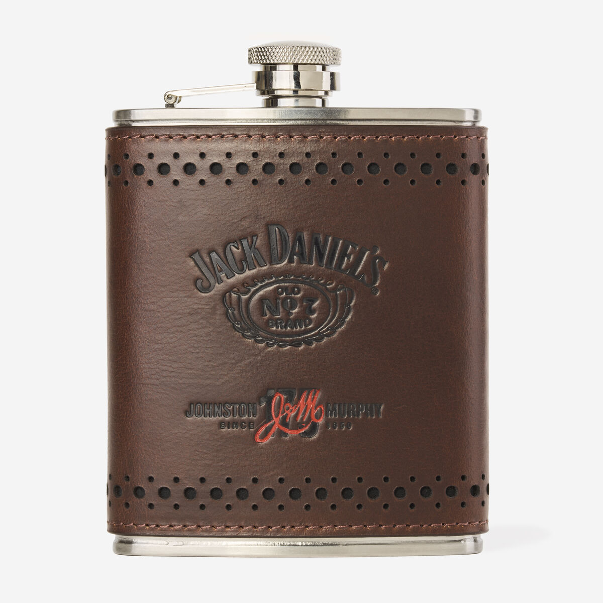 Jack Daniel’s x J&M 175th Leather-Wrapped Flask image number null