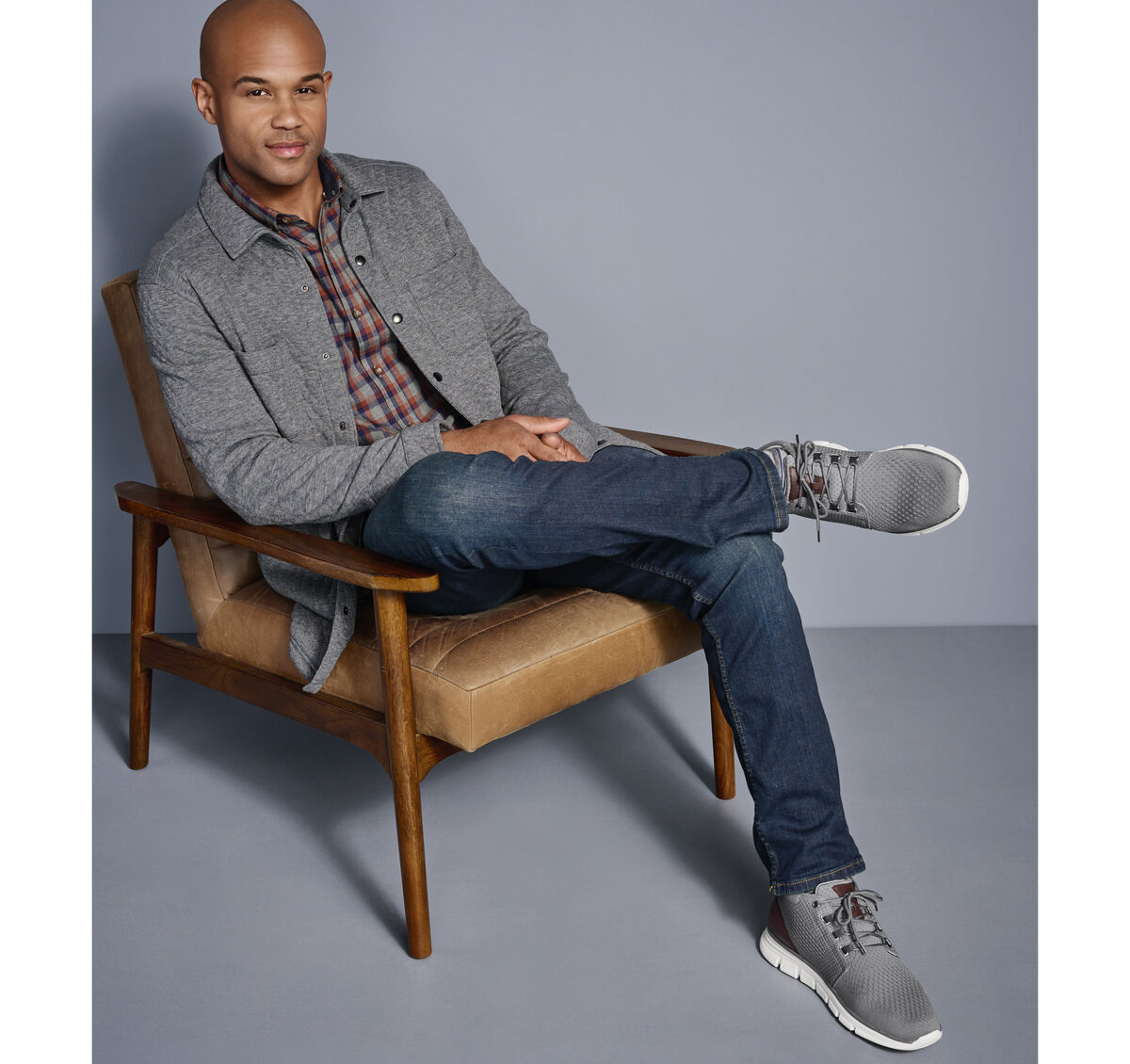 Quilted Snap-Front Knit image number null