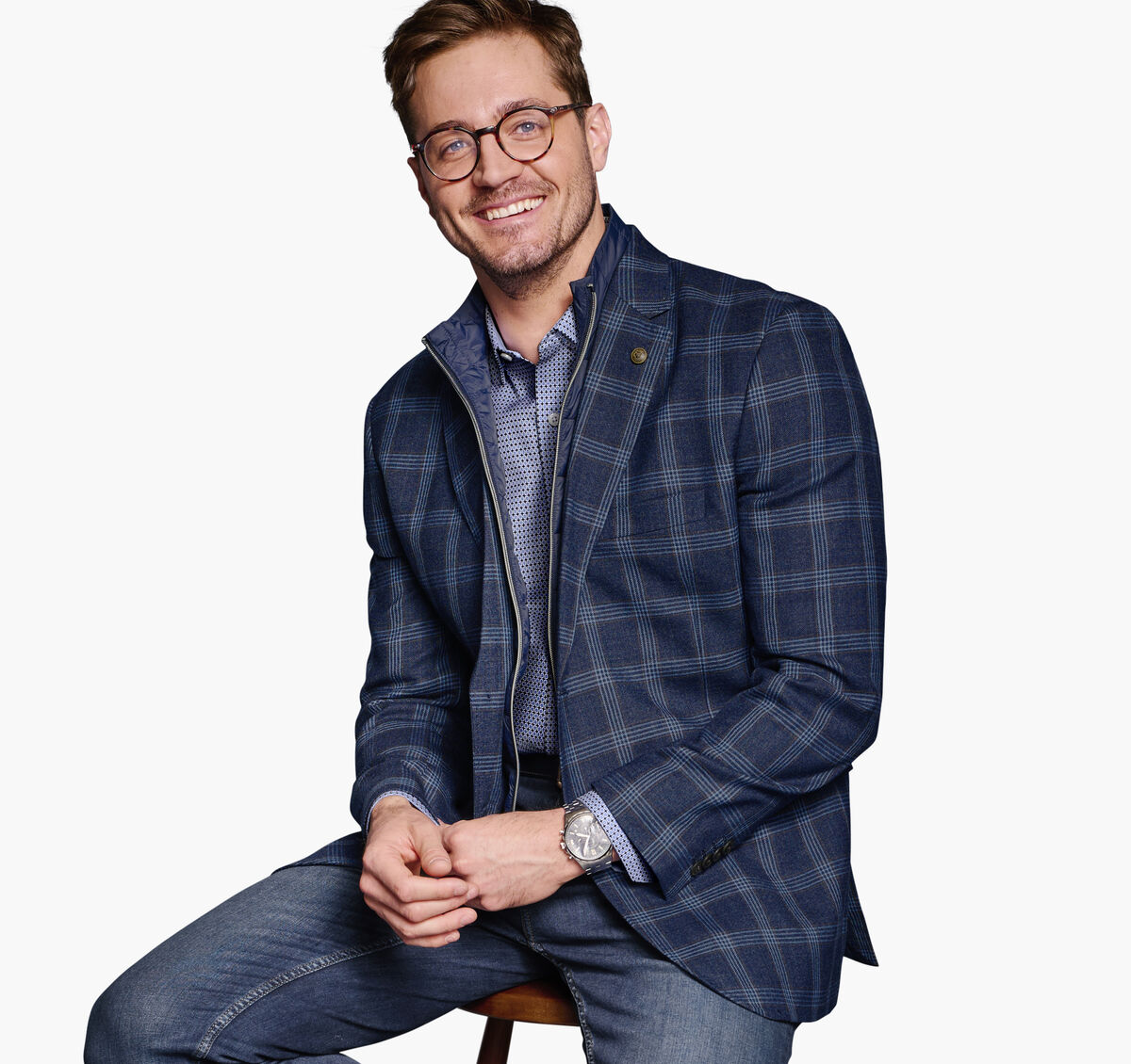 Wool Bib Blazer image number null