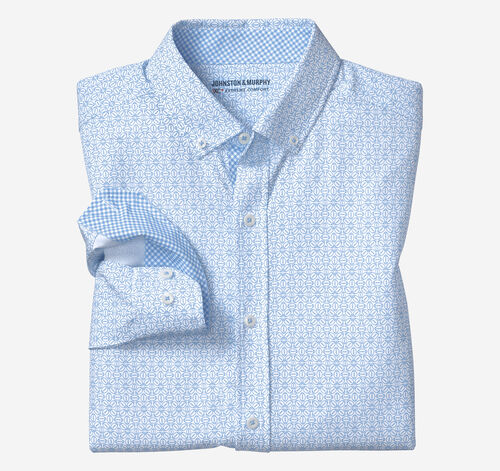 Game Day XC+&trade; Long-Sleeve Football Print Shirt - Light Blue