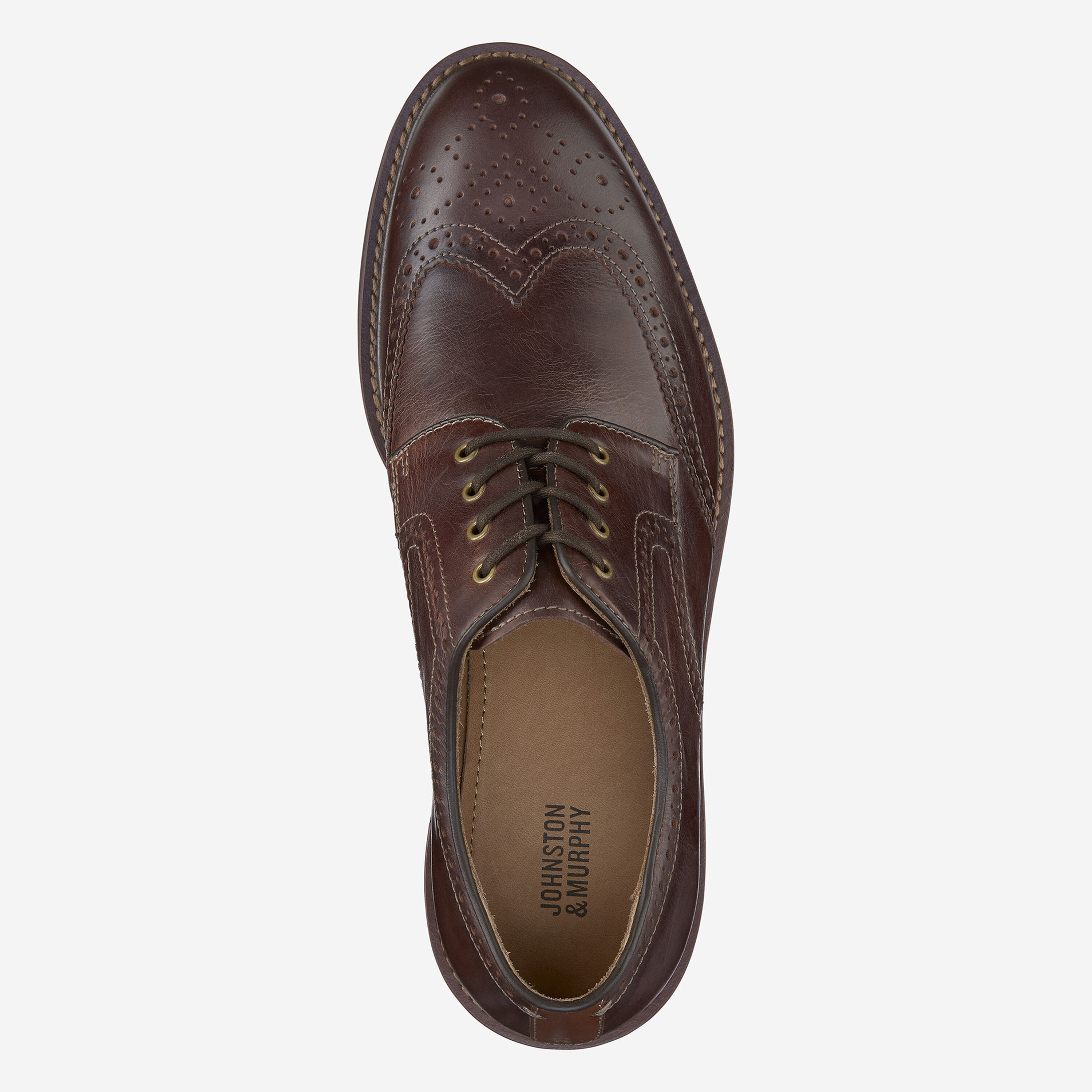 Brown Johnston & Murphy Cambridge wingtip Oxford dress shoes Johnston & Murphy Cambridge Wingtip Oxford sho  main image 2