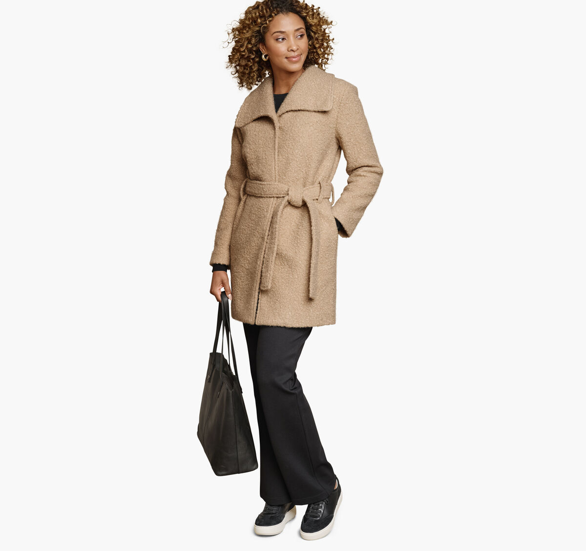 Wrap Teddy Coat image number null