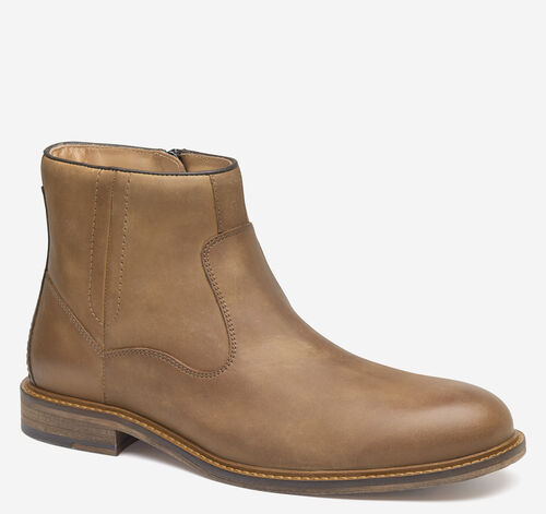 Ripley Inside-Zip Boot - Brown Oiled Full-Grain Leather