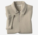 Finn Ribbed Zip Polo image number null