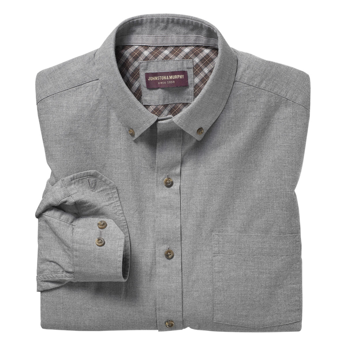 Heather Brushed Twill Shirt image number null