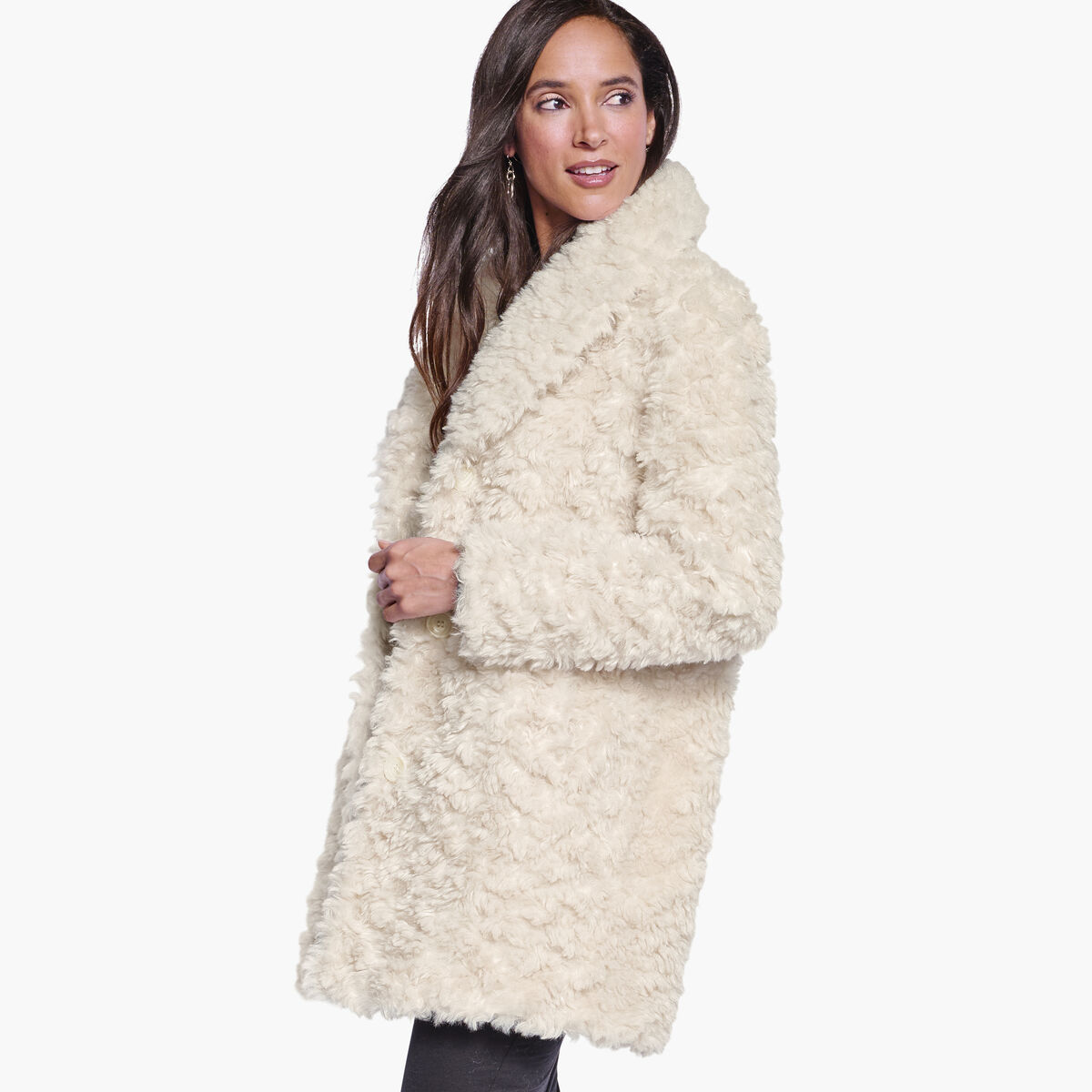 Faux-Fur Coat image number null