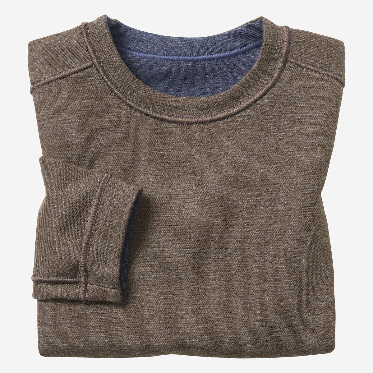 Boys Reversible Solid Crewneck image number null