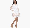 Game Day Button-Front Eyelet Dress image number null
