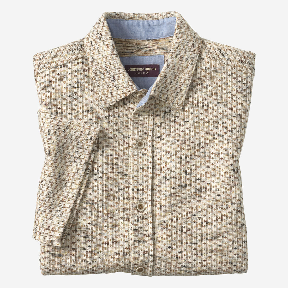 Linden Textured Short-Sleeve Shirt image number null