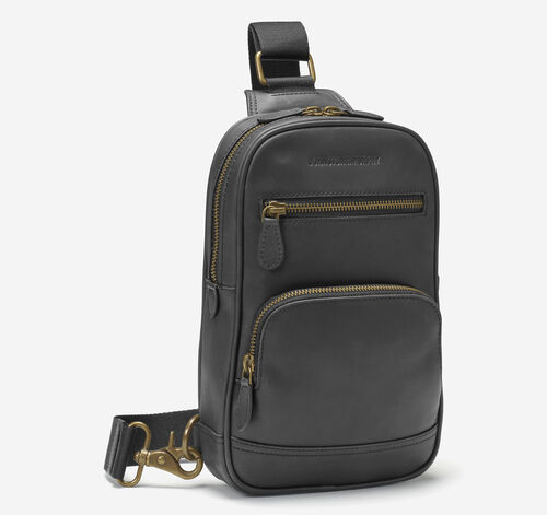 Rhodes Sling Bag - Black Full Grain