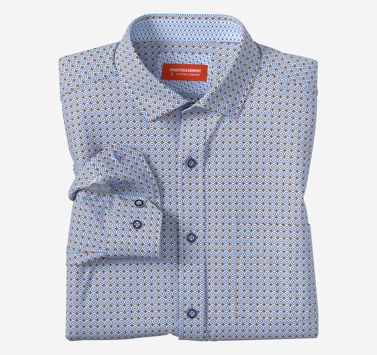 XC+&trade; Motion Long-Sleeve Print Knit Shirt image number null