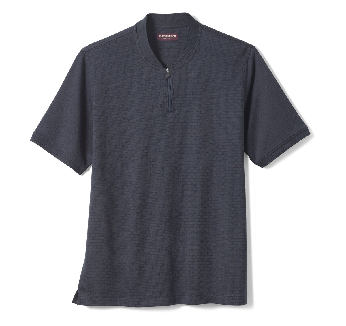 Jacquard Zip Polo image number null