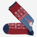 Pima Cotton Holiday-Themed Socks image number null