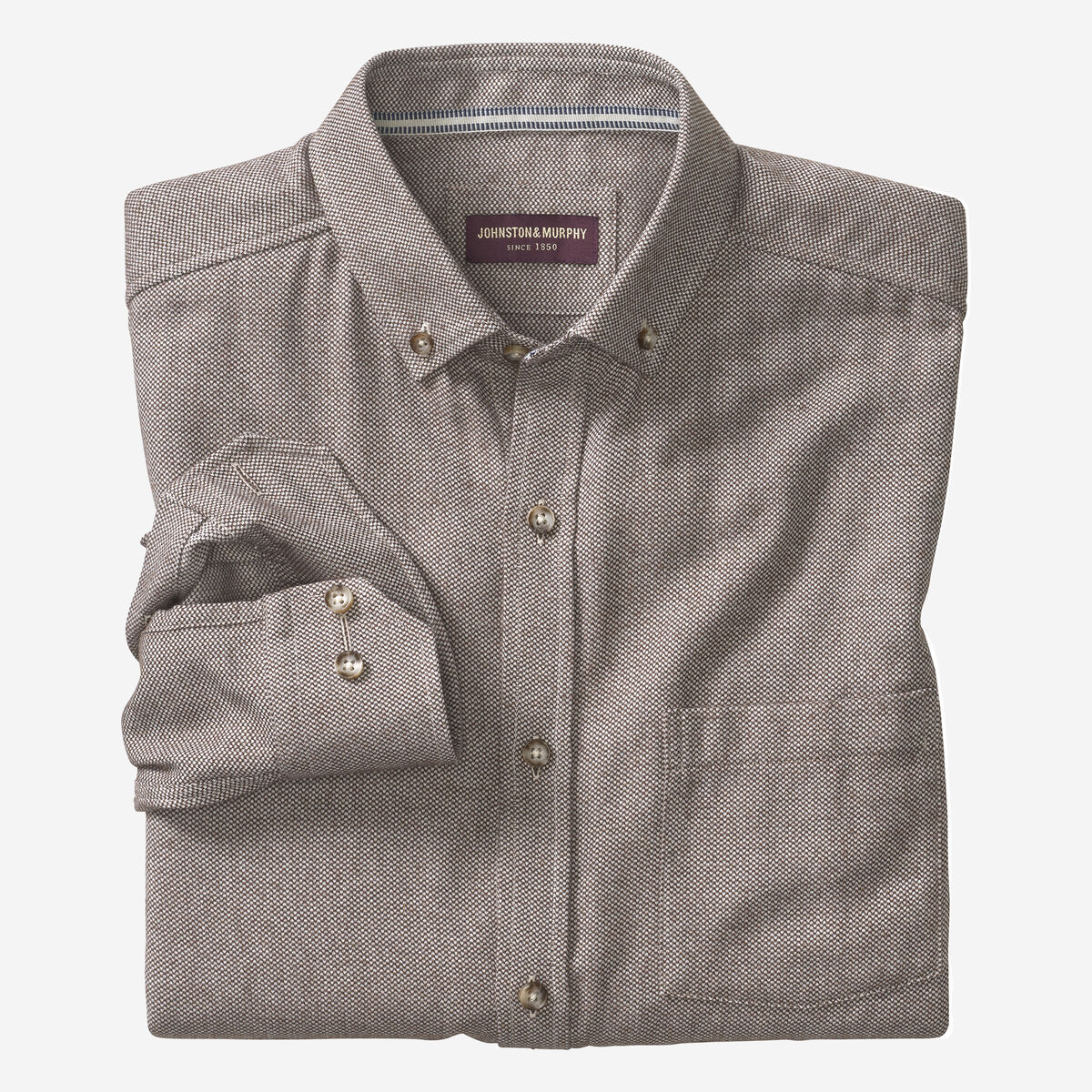 Brushed Heathered Woven Shirts image number null