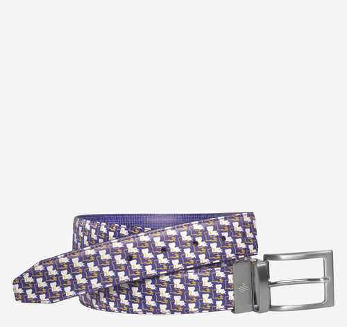 Collegiate Reversible Belt - LSU - Purple
