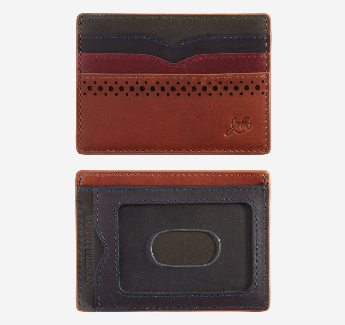 Colorblock Perforated Weekender Wallet image number null