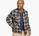 Plaid Zip Shirt Jacket image number null