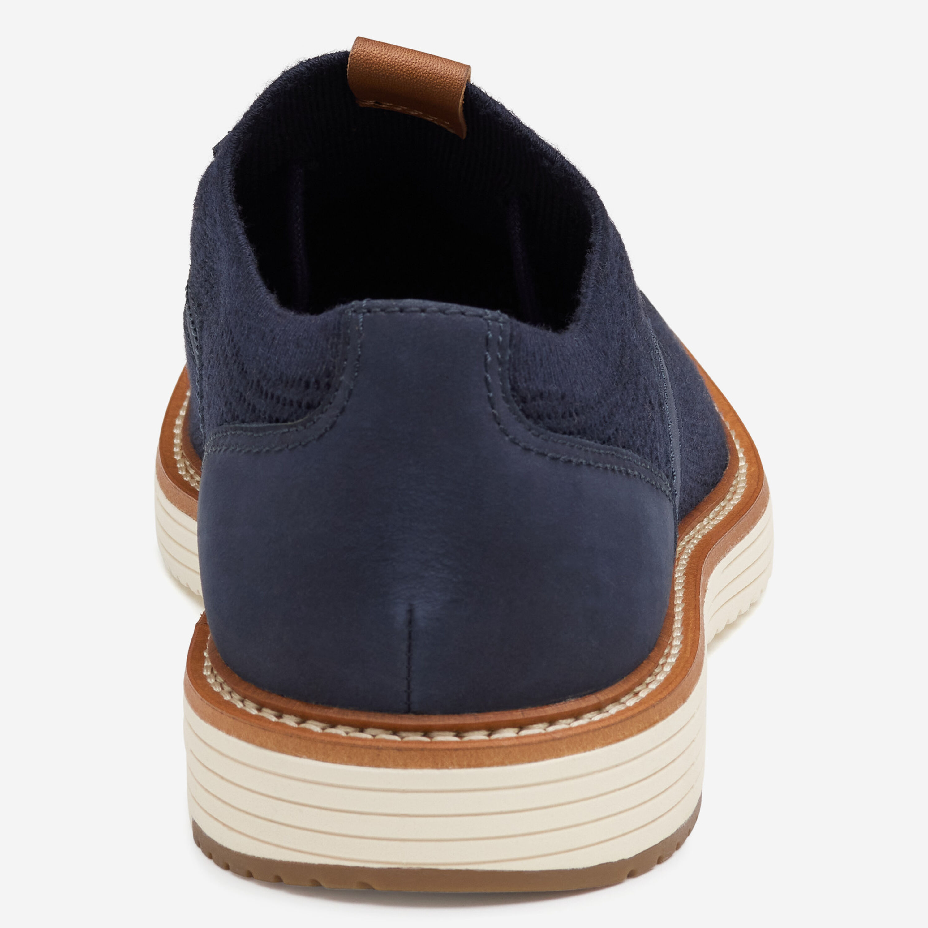 Knit Plain Toe Men\'s Shoes - Navy Nunn Bush Chase Knit Plain Toe Oxford Walking Shoes Navy  main image 2